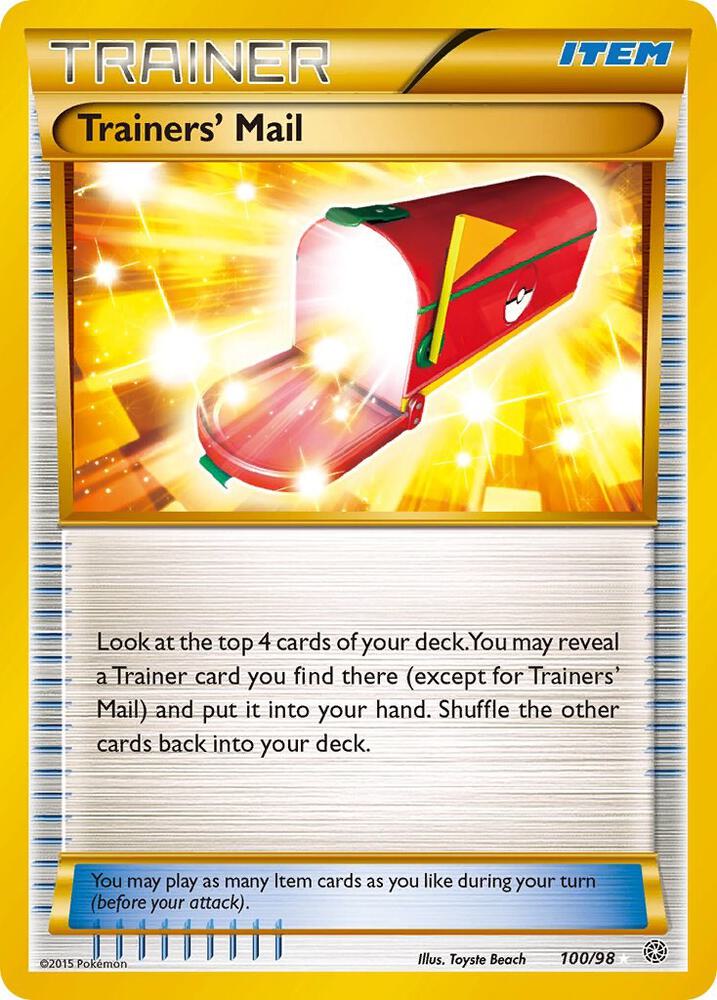 Trainers' Mail 100/98 (XY - Ancient Origins)  - Holofoil | Good Games Cannington