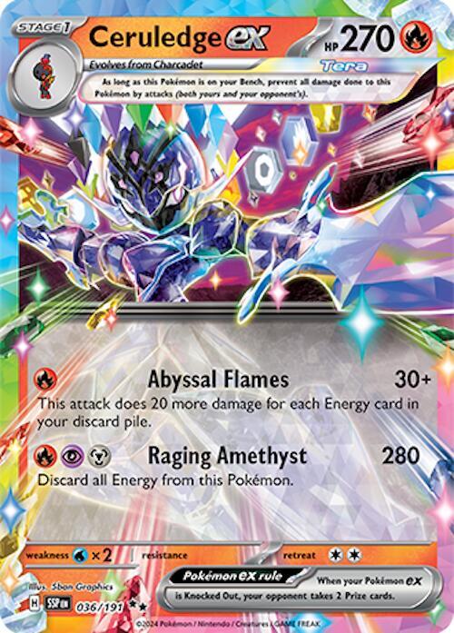 Ceruledge ex 036/191 (SV08: Surging Sparks)  - Holofoil | Good Games Cannington