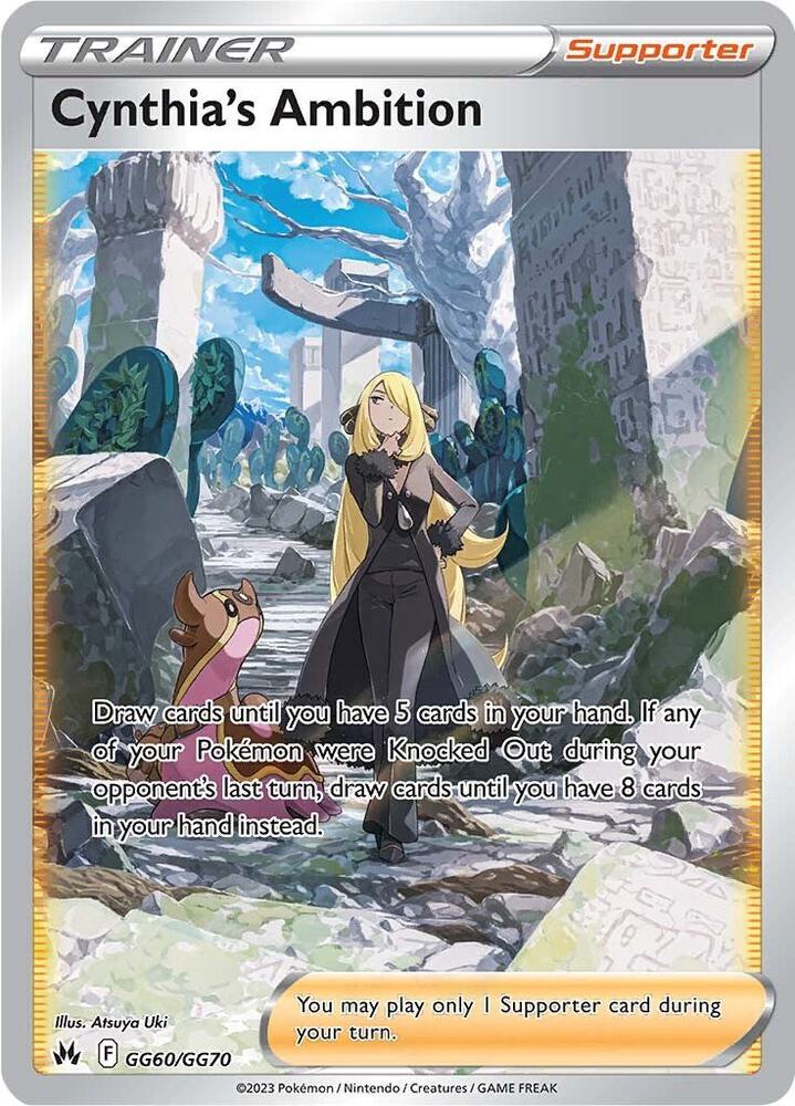Cynthia's Ambition GG60/GG70 (SWSH: Crown Zenith: Galarian Gallery)  - Holofoil | Good Games Cannington