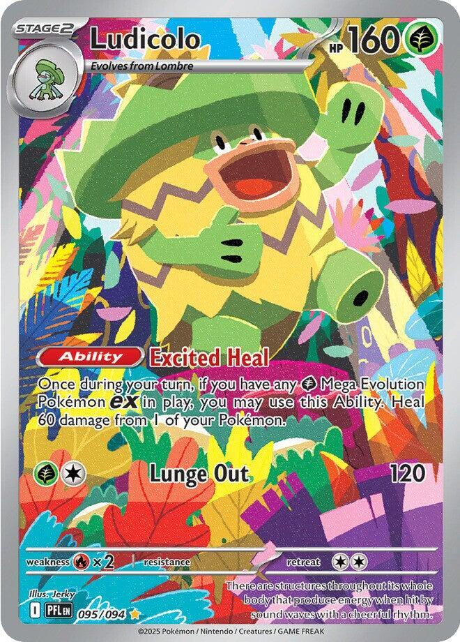 Ludicolo 095 094 095/094 (ME02: Phantasmal Flames)  - Holofoil | Good Games Cannington