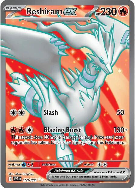 Reshiram ex 158/086 (SV: White Flare)  - Holofoil | Good Games Cannington