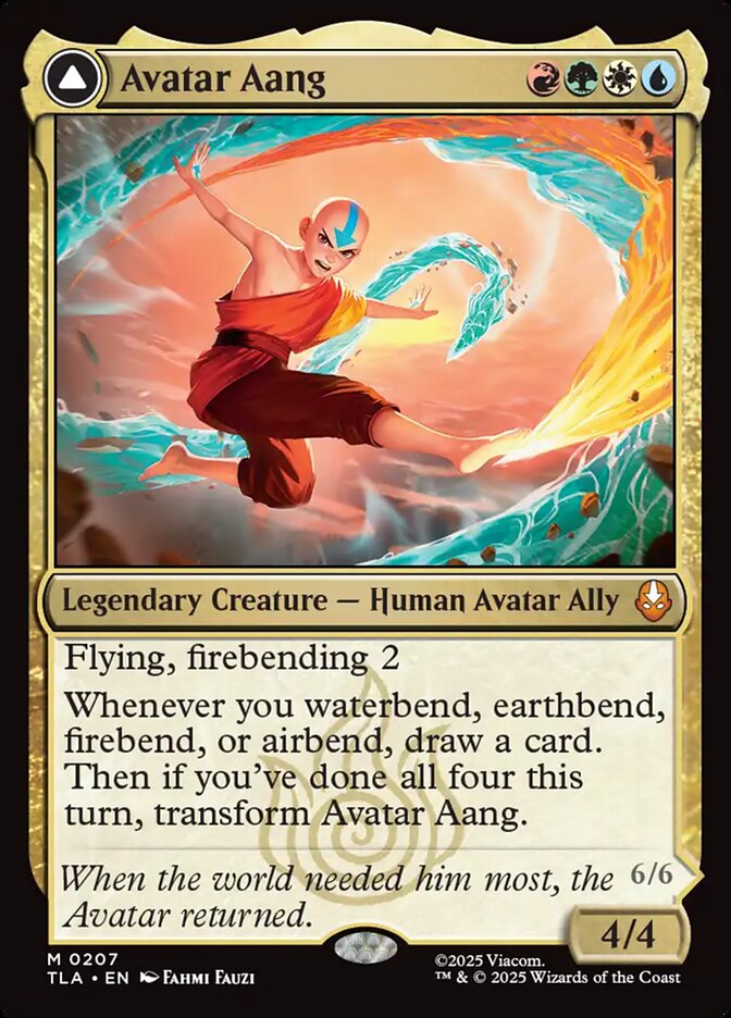 Avatar Aang // Aang, Master of Elements 207 (Avatar: The Last Airbender)  - Foil | Good Games Cannington