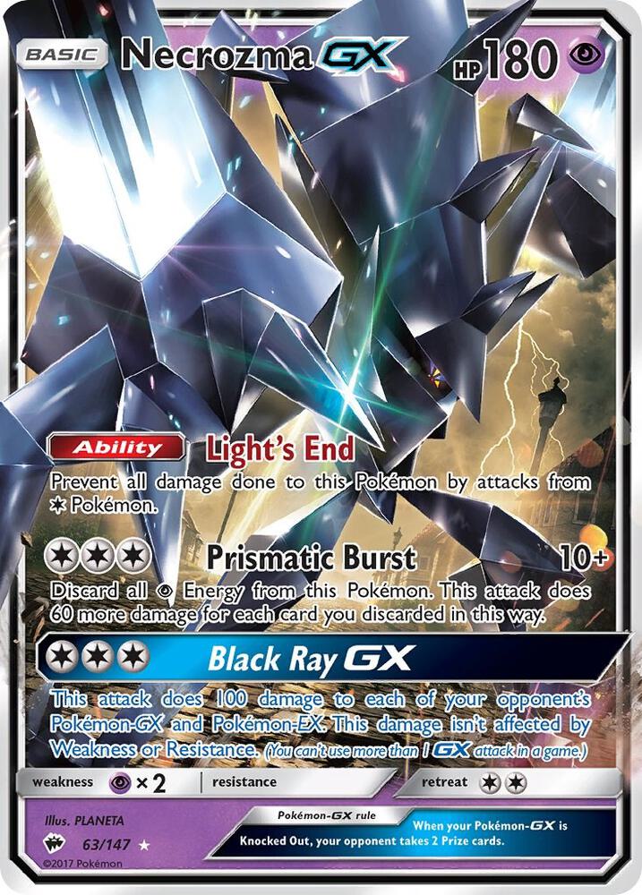 Necrozma GX 63/147 (SM - Burning Shadows)  - Holofoil | Good Games Cannington