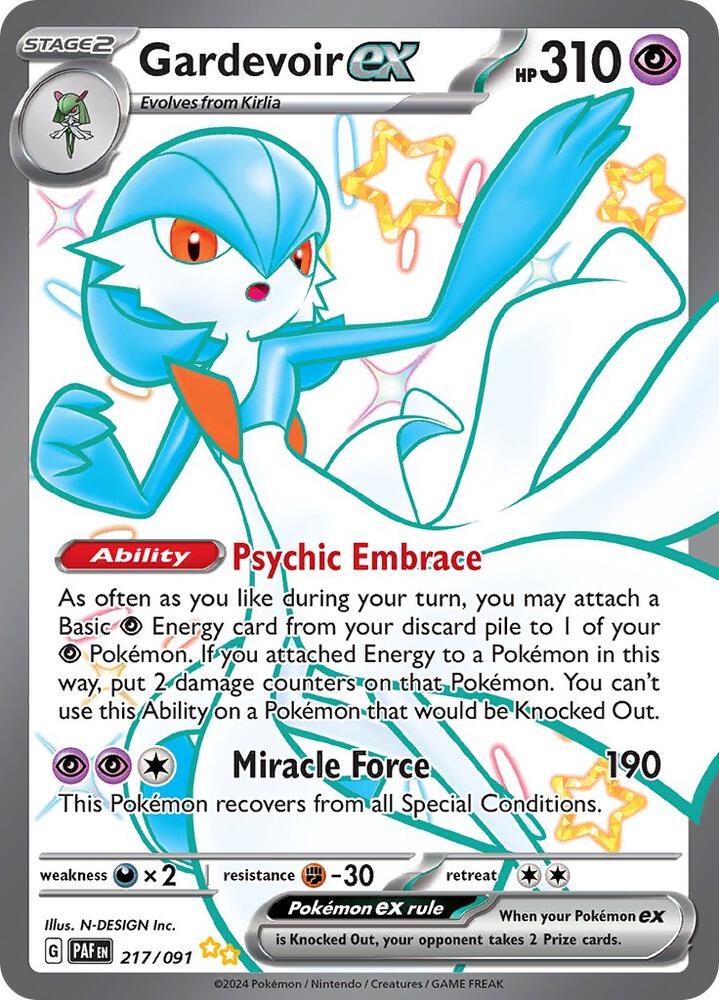 Gardevoir ex 217/091 (SV: Paldean Fates)  - Holofoil | Good Games Cannington