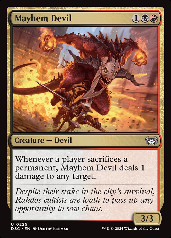 Mayhem Devil 225/40 (Commander: Duskmourn: House of Horror)  | Good Games Cannington