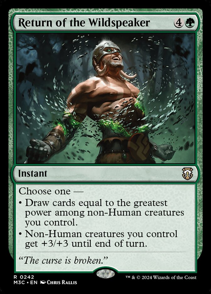 Return of the Wildspeaker 242/411 (Commander: Modern Horizons 3)  | Good Games Cannington