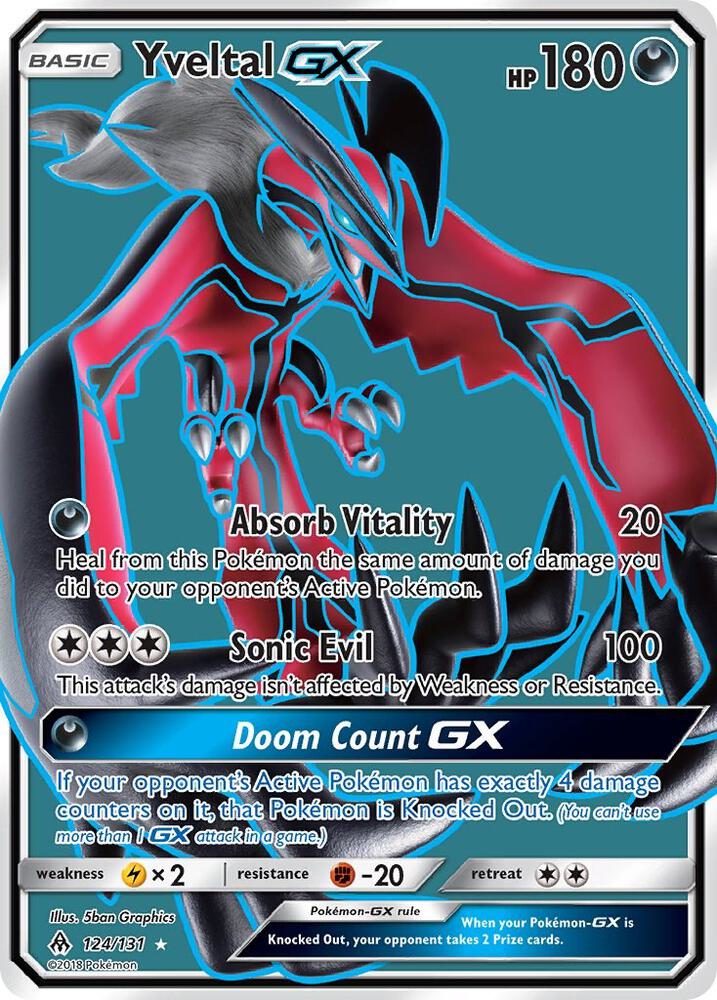 Yveltal GX Full Art 124/131 (SM - Forbidden Light)  - Holofoil | Good Games Cannington