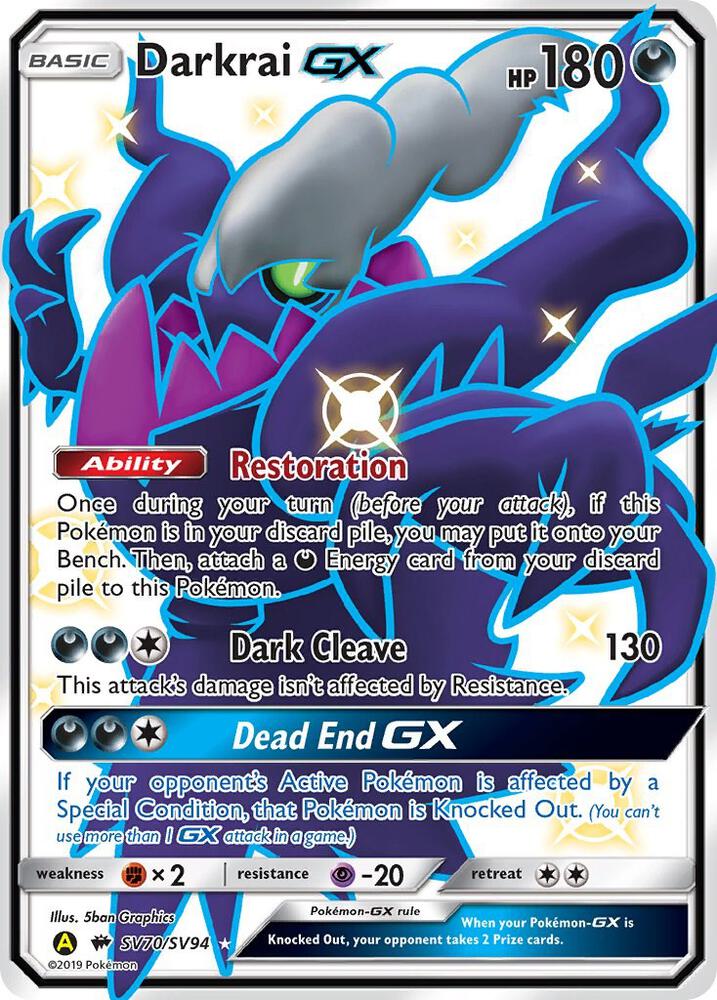 Darkrai GX SV70/SV94 (Hidden Fates: Shiny Vault)  - Holofoil | Good Games Cannington