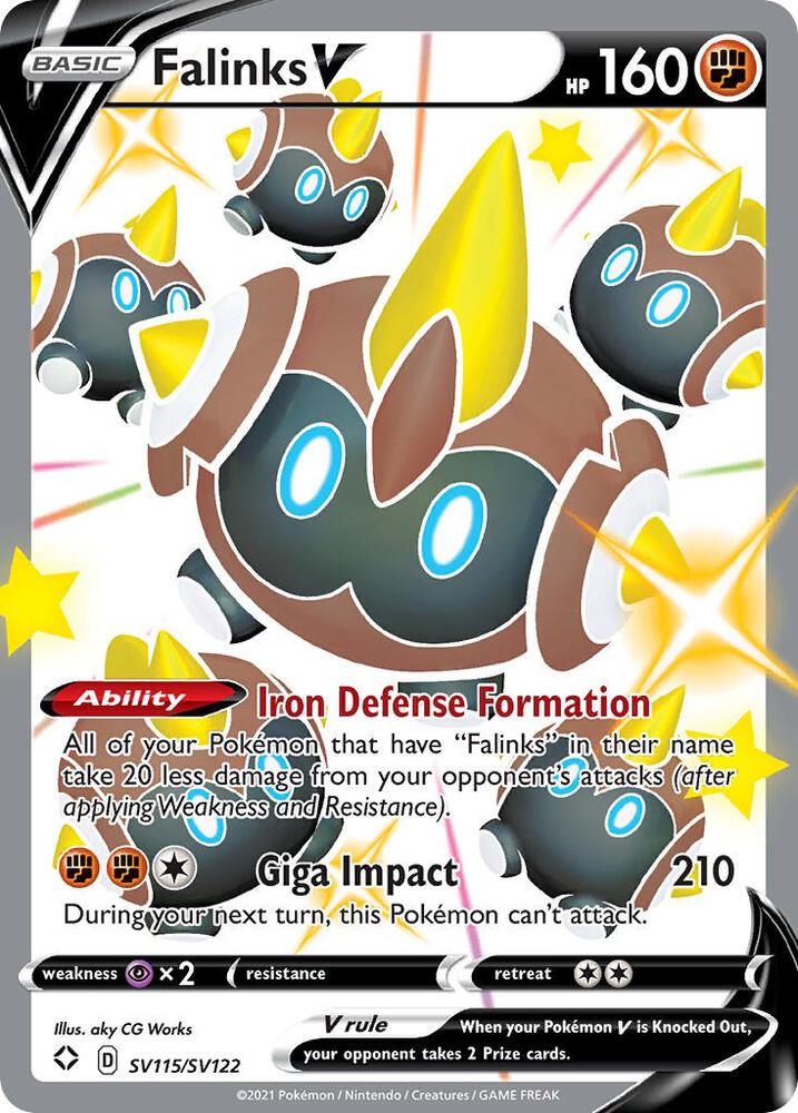 Falinks V SV115/SV122 (Shining Fates: Shiny Vault)  - Holofoil | Good Games Cannington