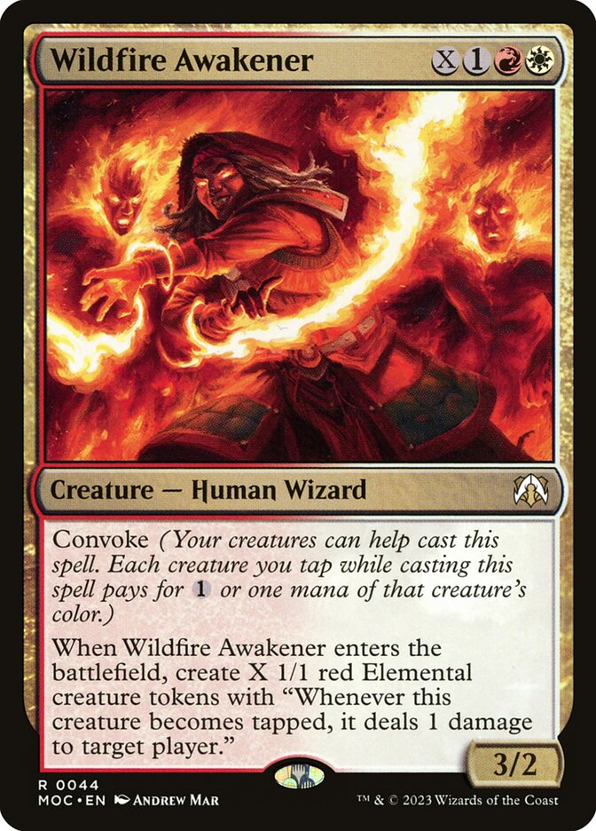 Wildfire Awakener 44 (Commander: March of the Machine)  | Good Games Cannington