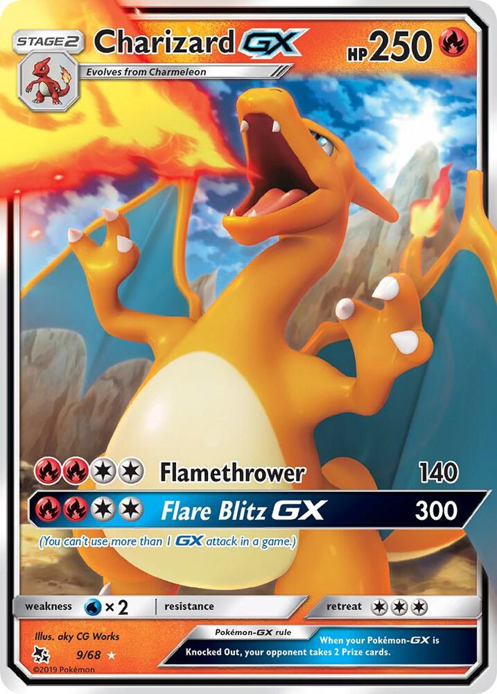 Charizard GX 9/68 (Hidden Fates)  - Holofoil | Good Games Cannington