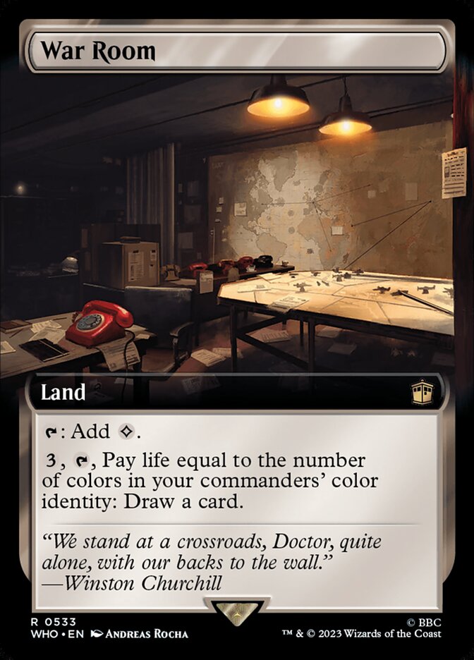 War Room 533/331 (Universes Beyond: Doctor Who)  - Extended Art Foil | Good Games Cannington