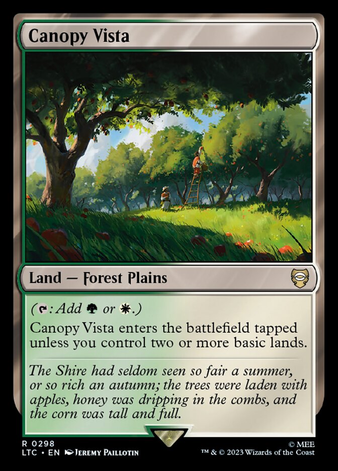 Canopy Vista 298 (Commander: The Lord of the Rings: Tales of Middle-earth)  | Good Games Cannington