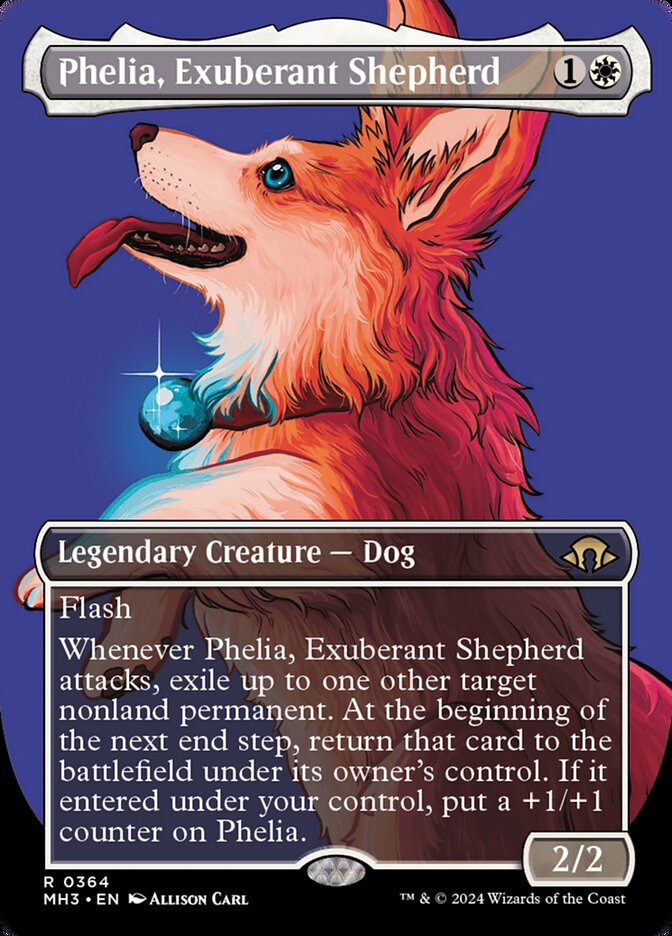 Phelia, Exuberant Shepherd 364/319 (Modern Horizons 3)  - Borderless | Good Games Cannington