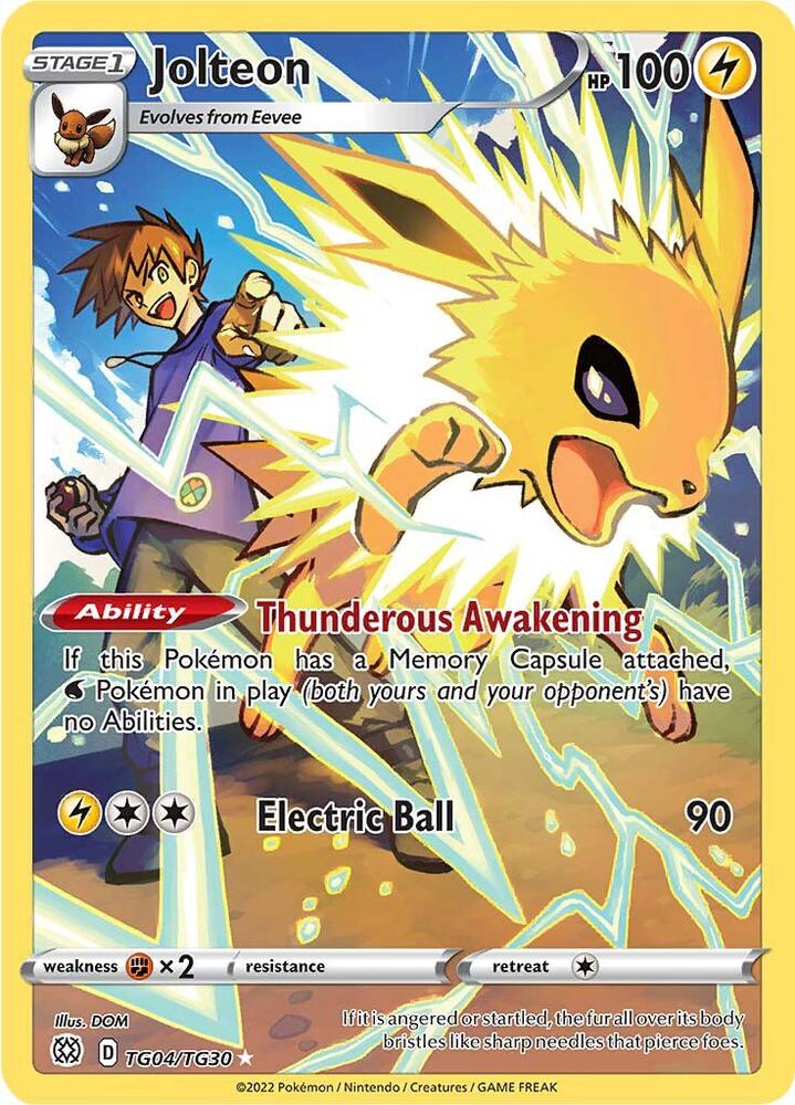 Jolteon TG04/TG30 (SWSH09: Brilliant Stars Trainer Gallery)  - Holofoil | Good Games Cannington