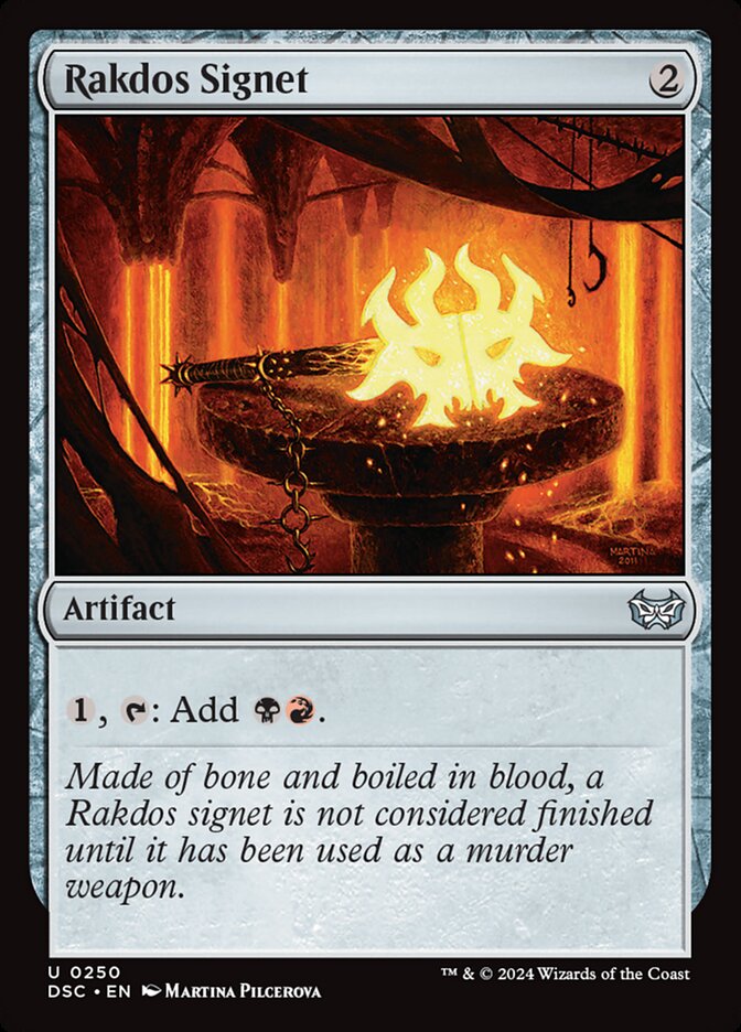 Rakdos Signet 250 (Commander: Duskmourn: House of Horror)  | Good Games Cannington