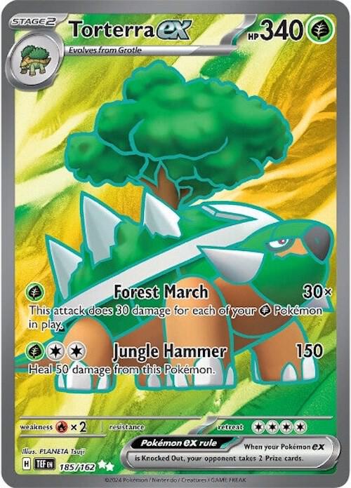 Torterra ex 185/162 (SV05: Temporal Forces)  - Holofoil | Good Games Cannington