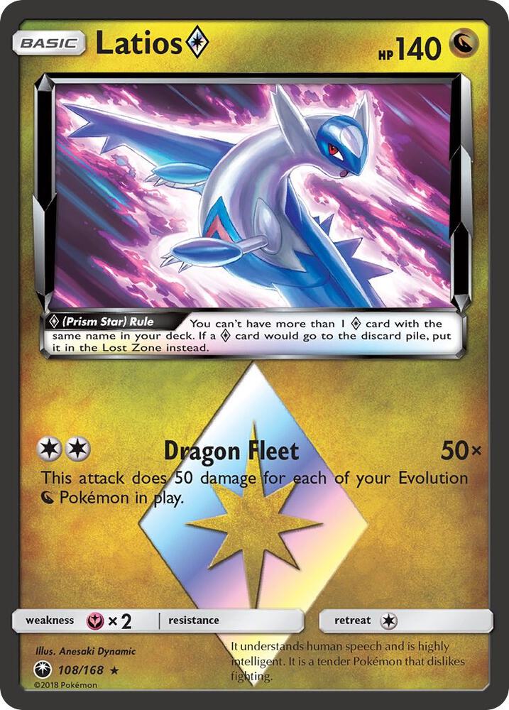 Latios Prism Star 108/168 (SM - Celestial Storm)  - Holofoil | Good Games Cannington