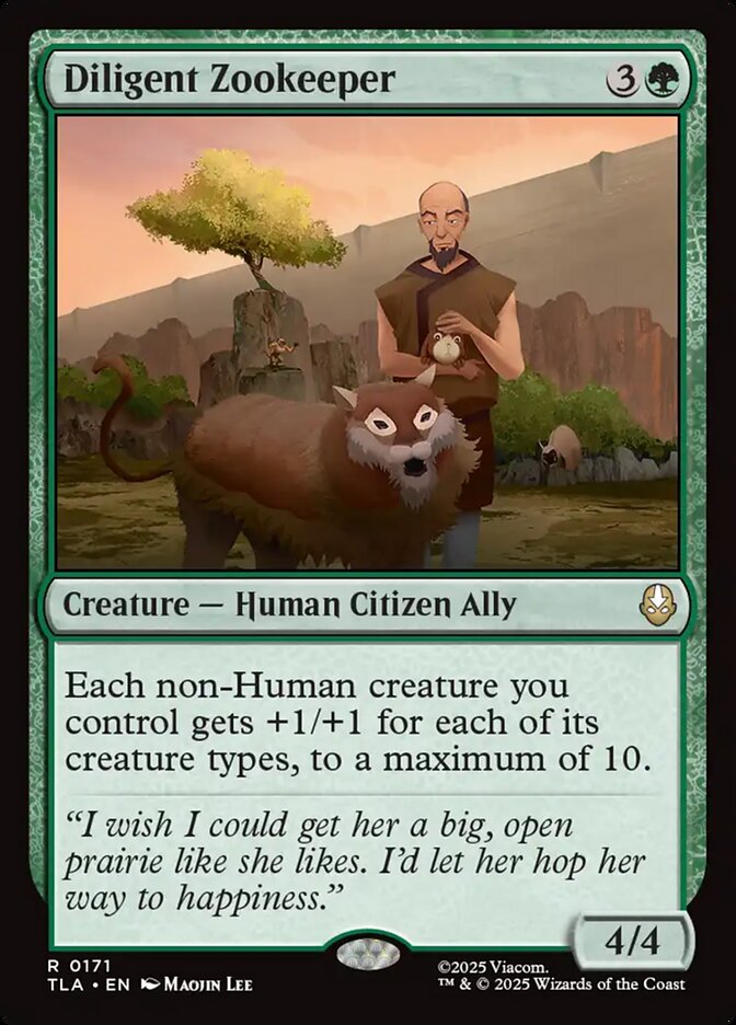 Diligent Zookeeper 171 (Avatar: The Last Airbender)  - Foil | Good Games Cannington