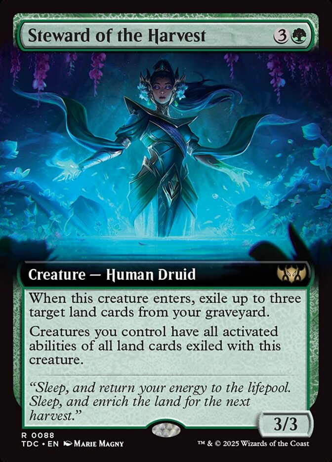 Steward of the Harvest 88 (Commander: Tarkir: Dragonstorm)  - Extended Art | Good Games Cannington