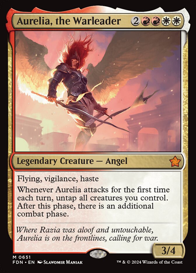 Aurelia, the Warleader 651 (Foundations)  | Good Games Cannington