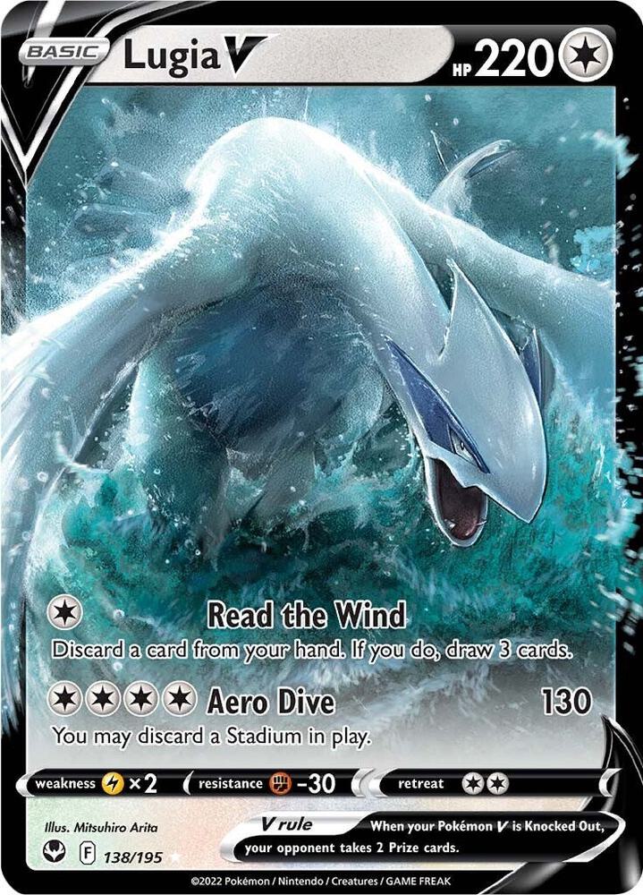 Lugia V 138/195 (SWSH12: Silver Tempest)  - Holofoil | Good Games Cannington
