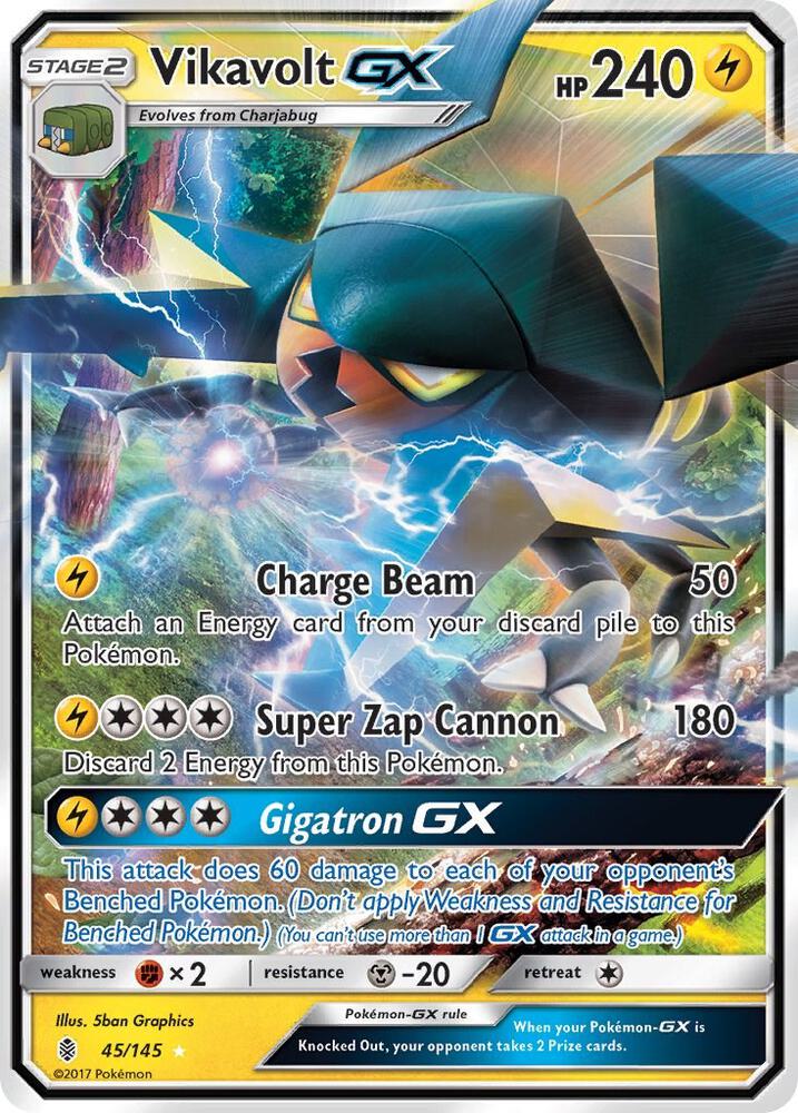 Vikavolt GX 45/145 (SM - Guardians Rising)  - Holofoil | Good Games Cannington