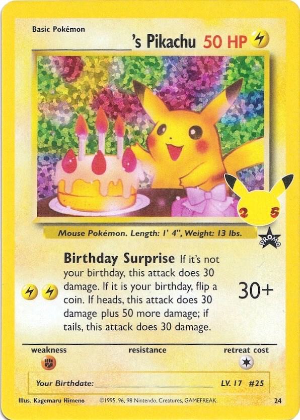 ______'s Pikachu 24/53 (Celebrations: Classic Collection)  - Holofoil | Good Games Cannington