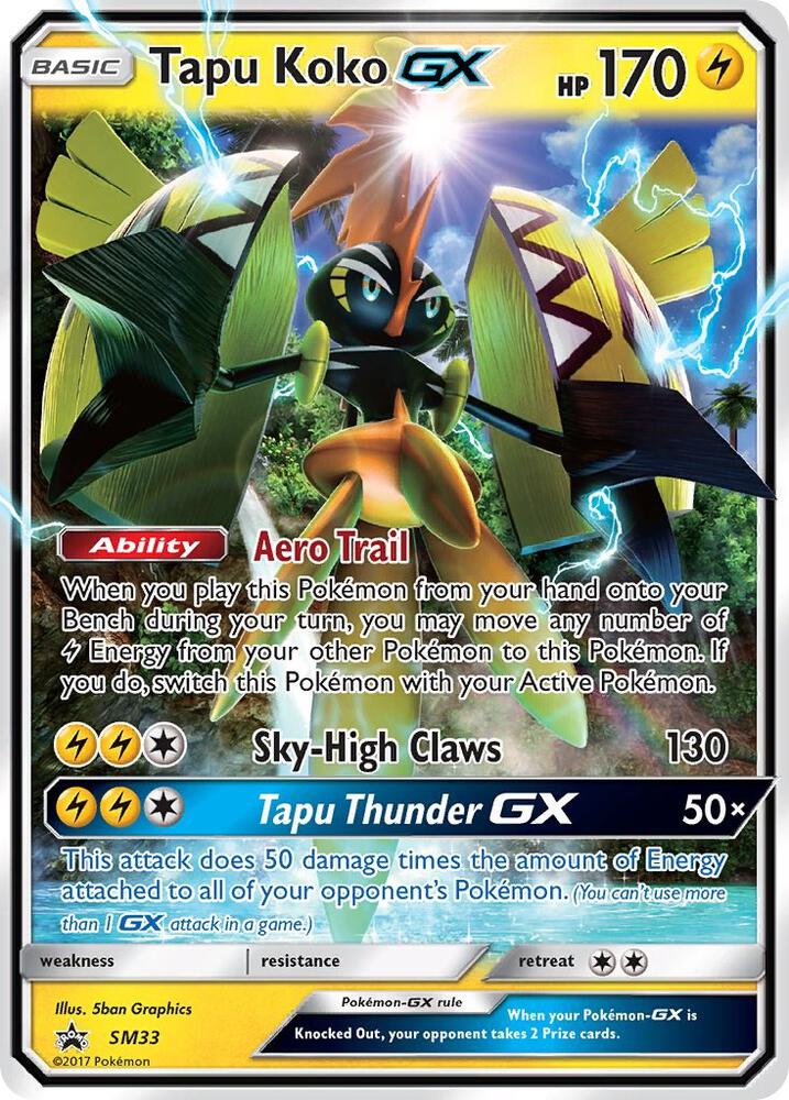 Tapu Koko GX SM33 (SM Promos)  - Holofoil | Good Games Cannington
