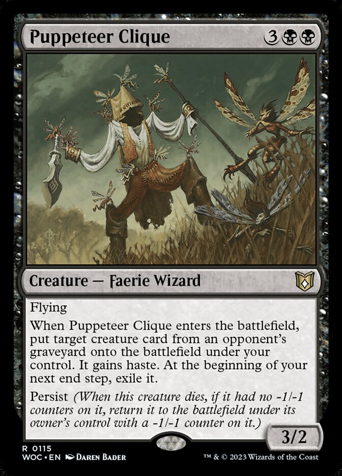Puppeteer Clique 115 (Commander: Wilds of Eldraine)  | Good Games Cannington