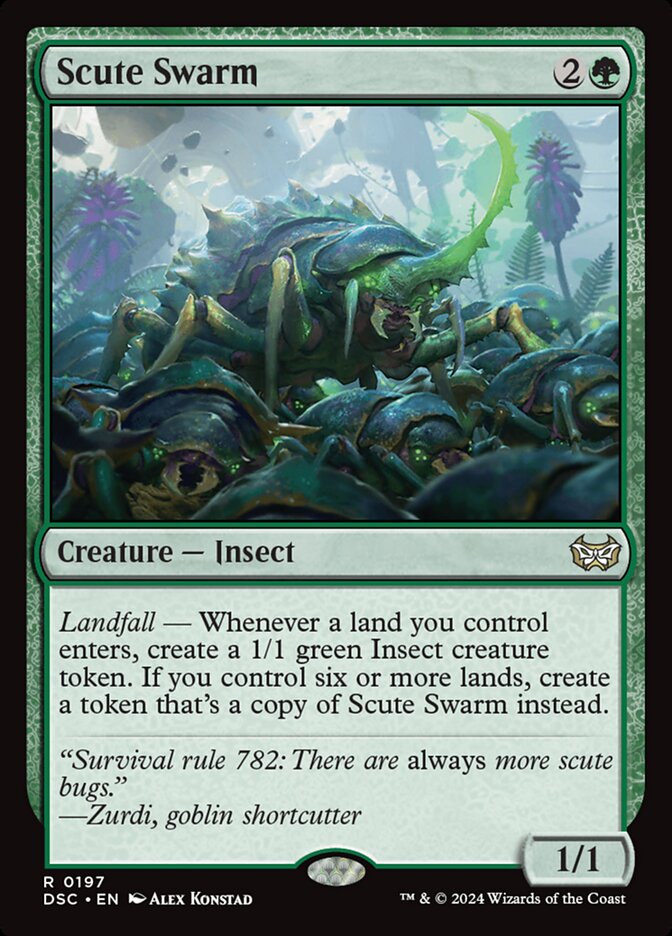 Scute Swarm 197 (Commander: Duskmourn: House of Horror)  | Good Games Cannington