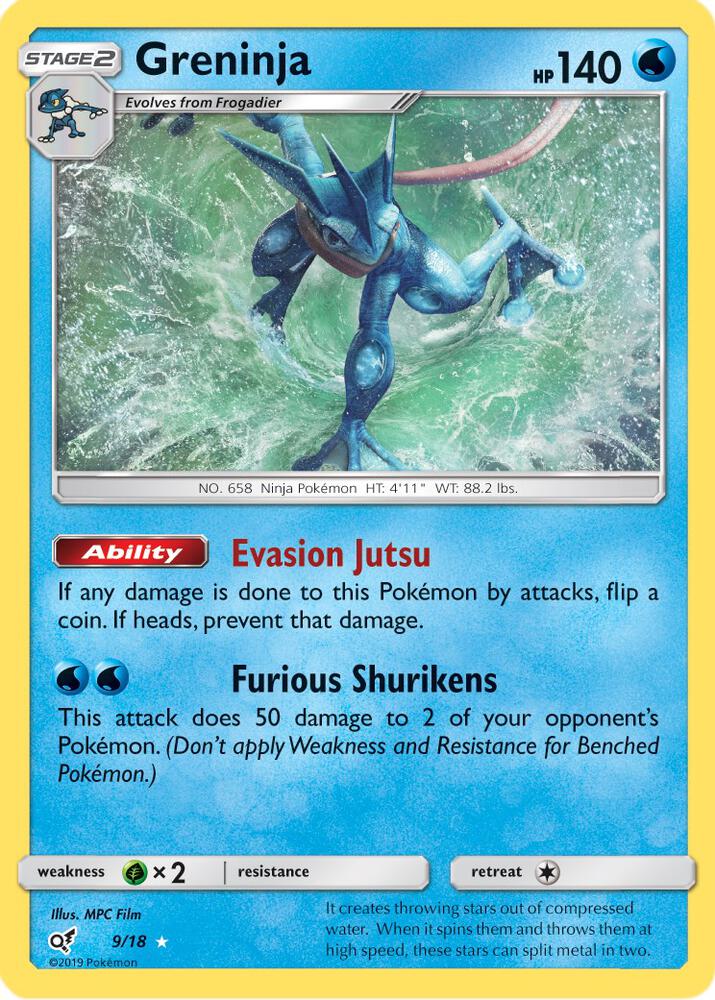Greninja 9/18 (Detective Pikachu)  - Holofoil | Good Games Cannington