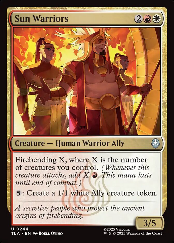 Sun Warriors 244/286 (Avatar: The Last Airbender)  | Good Games Cannington