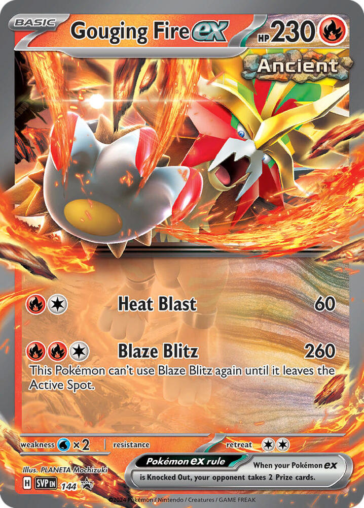 Gouging Fire ex 144 144 (SV: Scarlet & Violet Promo Cards)  - Holofoil | Good Games Cannington