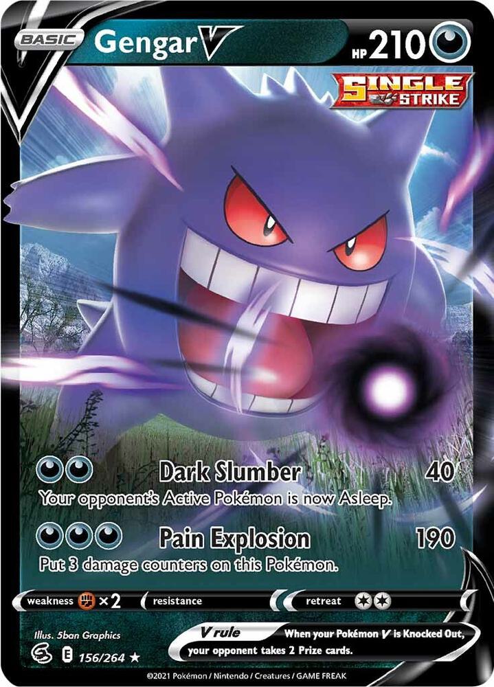 Gengar V (SWSH08: Fusion Strike)  - Holofoil | Good Games Cannington