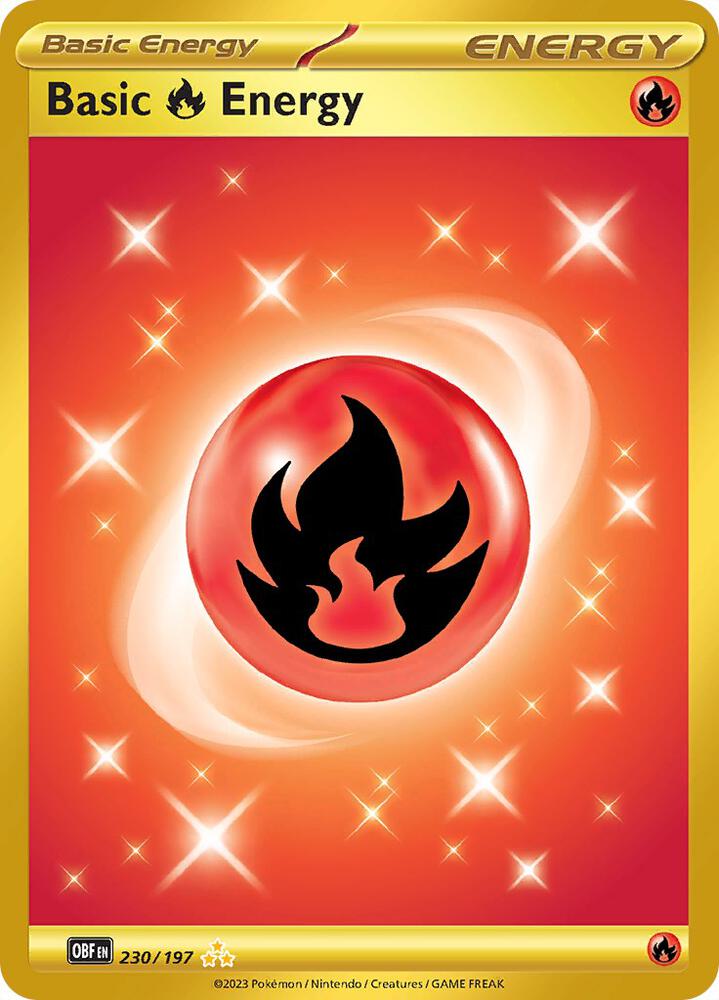 Basic Fire Energy 230/197 (SV03: Obsidian Flames)  - Holofoil | Good Games Cannington