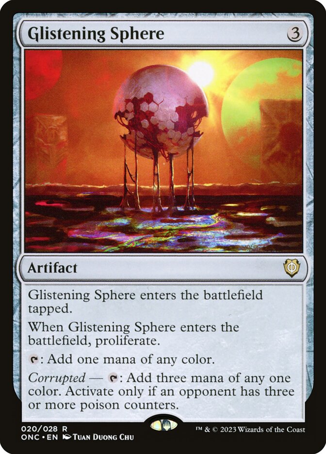 Glistening Sphere 20/28 (Commander: Phyrexia: All Will Be One)  | Good Games Cannington