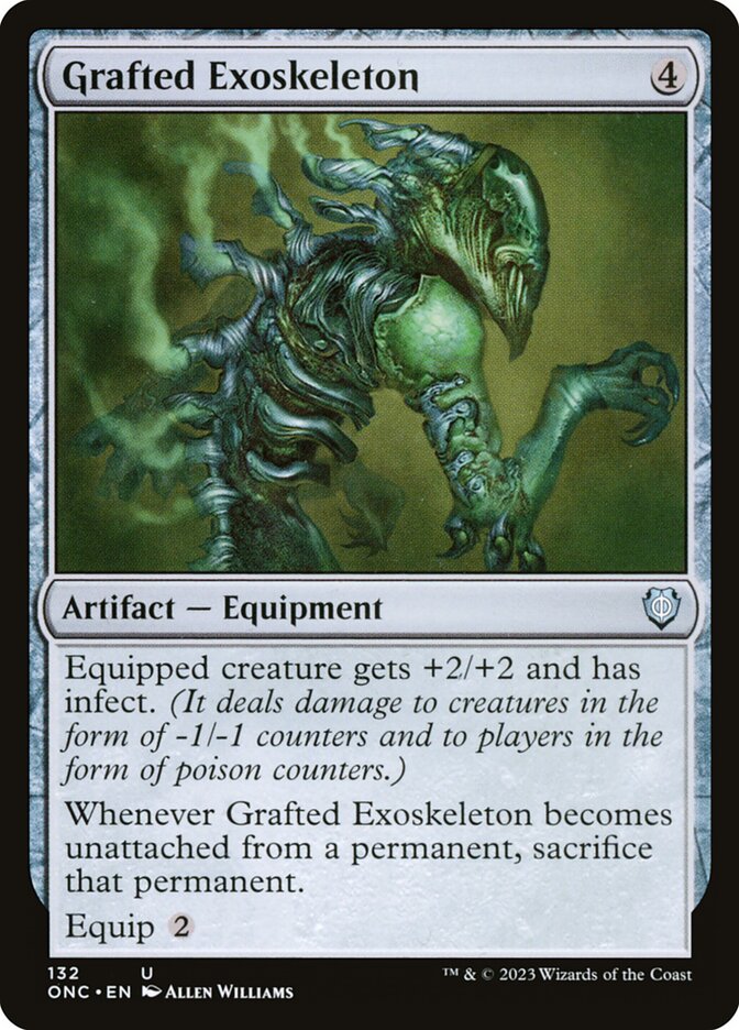 Grafted Exoskeleton 132 (Commander: Phyrexia: All Will Be One)  | Good Games Cannington