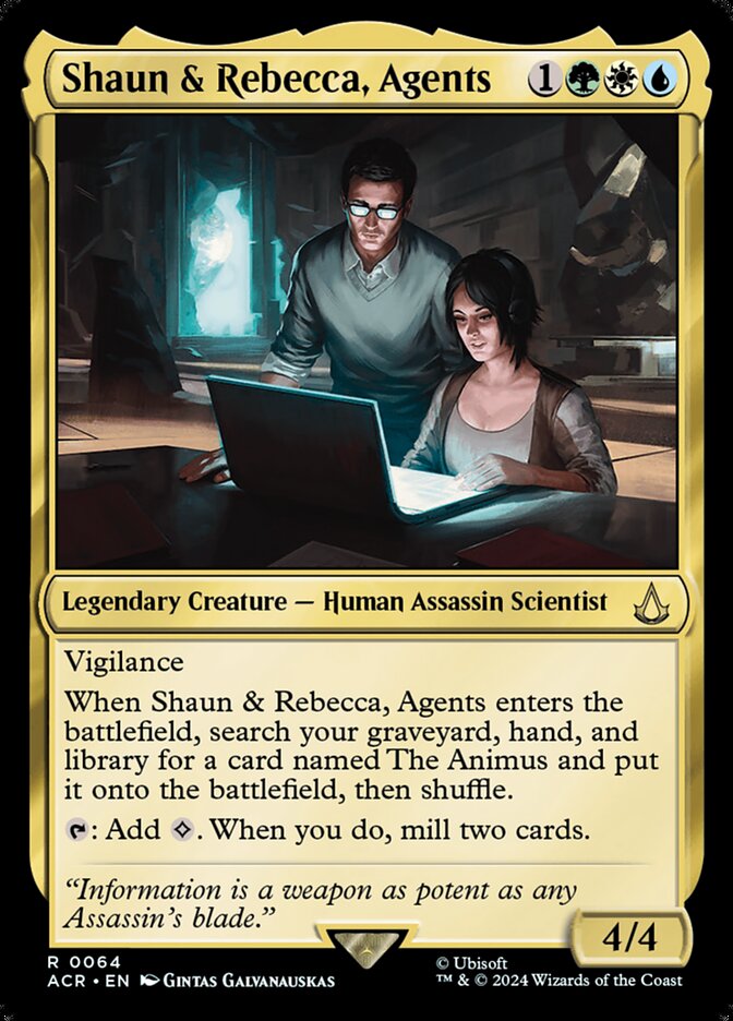 Shaun & Rebecca, Agents 64/110 (Universes Beyond: Assassin's Creed)  | Good Games Cannington