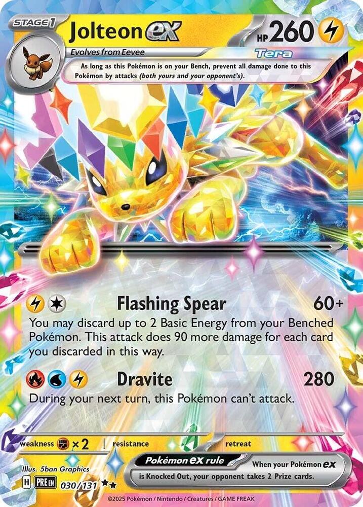 Jolteon ex  030/131 (SV: Prismatic Evolutions)  - Holofoil | Good Games Cannington
