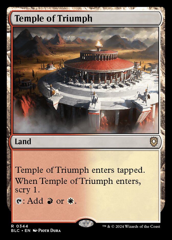 Temple of Triumph 344 (Commander: Bloomburrow)  | Good Games Cannington