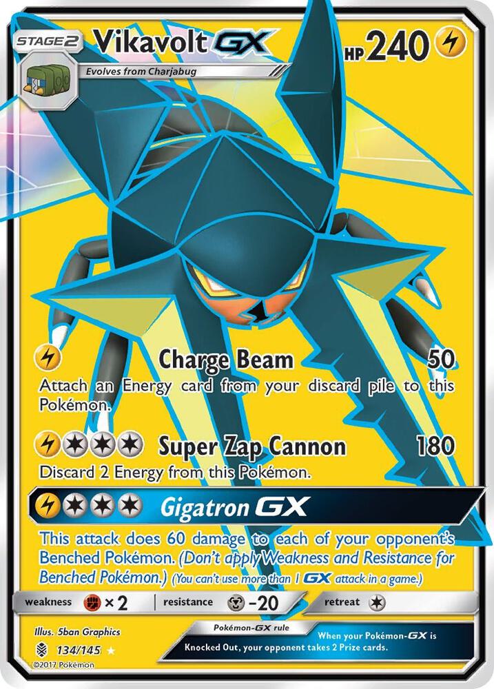 Vikavolt GX 134/145 (SM - Guardians Rising)  - Holofoil | Good Games Cannington