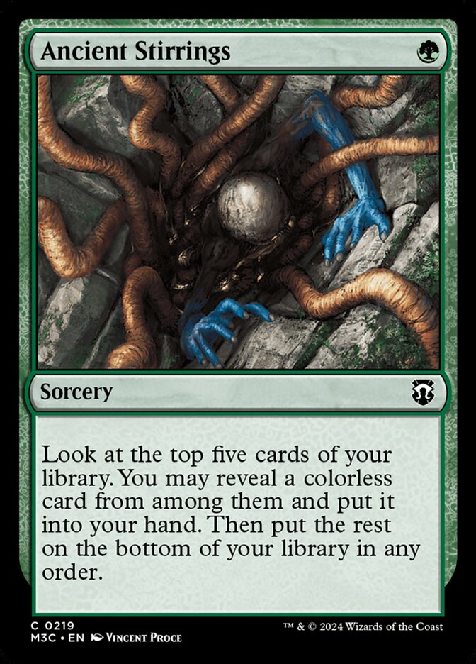 Ancient Stirrings 219/411 (Commander: Modern Horizons 3)  | Good Games Cannington