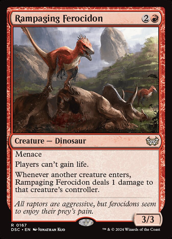 Rampaging Ferocidon 167/40 (Commander: Duskmourn: House of Horror)  | Good Games Cannington