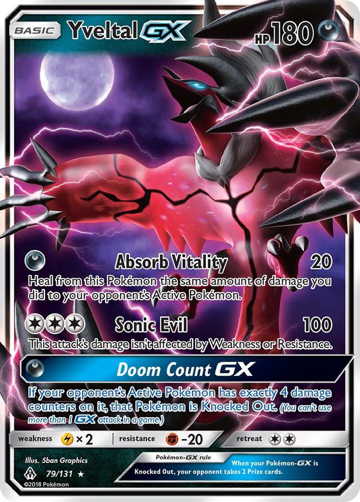 Yveltal GX (SM - Forbidden Light)  - Holofoil | Good Games Cannington