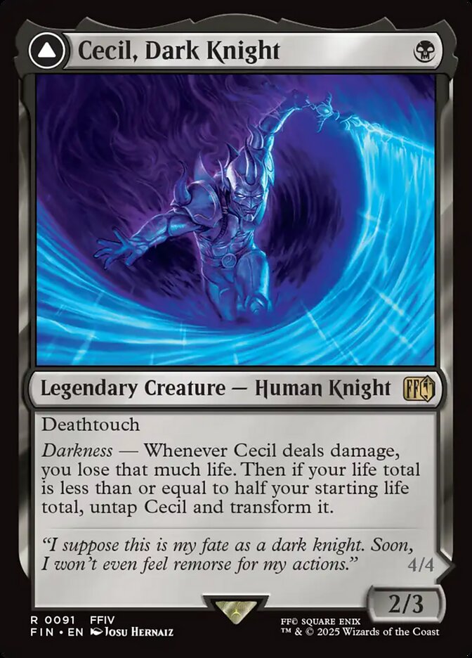 Cecil, Dark Knight // Cecil, Redeemed Paladin 91 (FINAL FANTASY)  | Good Games Cannington