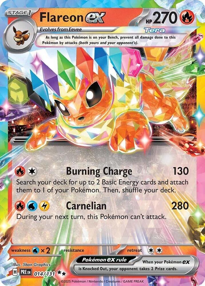Flareon ex 014/131 (SV: Prismatic Evolutions)  - Holofoil | Good Games Cannington