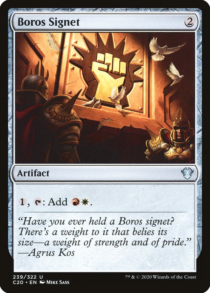 Boros Signet 239/322 (Commander 2020)  | Good Games Cannington