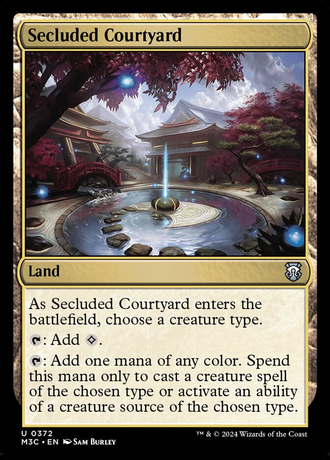 Secluded Courtyard 372/411 (Commander: Modern Horizons 3)  | Good Games Cannington