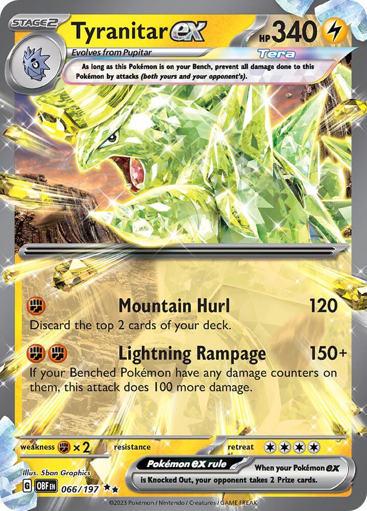 Tyranitar ex 066/197 (SV03: Obsidian Flames)  - Holofoil | Good Games Cannington